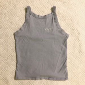 Garage light blue tank top